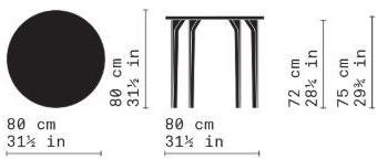 Very Wood Круглый деревянный стол Simple sun-id-1362940 - Вид №4