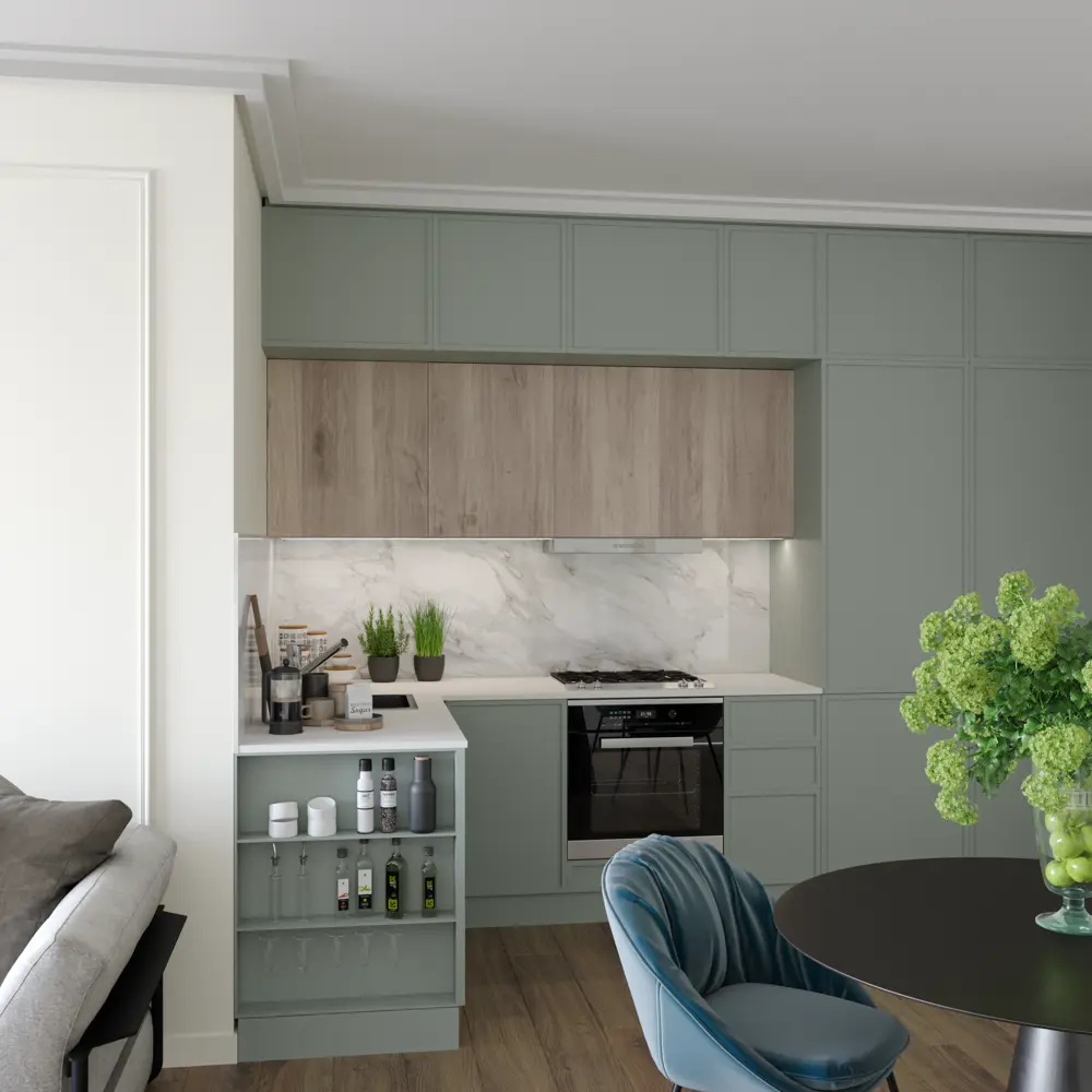 Столешница Сноу 240x60x2 см искусственный камень цвет белый Santreyd STLM-2092903 - Вид №5