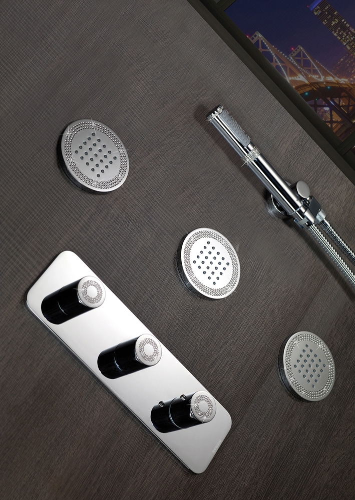 Z031204 + Z030201 000 Смеситель & запорный кран Oki 2 Outlets LP BOSSINI  - Вид №5