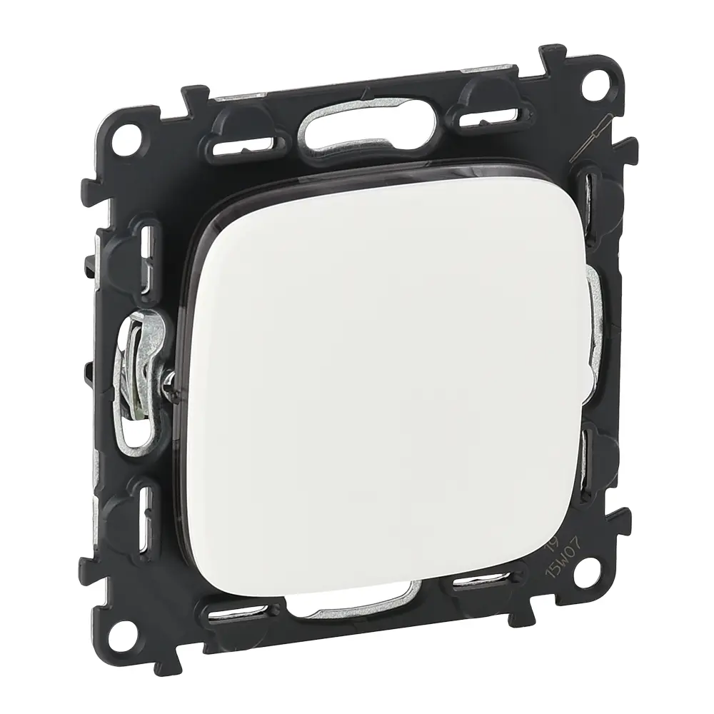 Valena ALLURE.Переключатель 10АХ 250В с лицевой панелью.Безвинтовые зажимы.Белый legrand VALENA LIFE/ALLURE STLM-2078467 - Вид №1