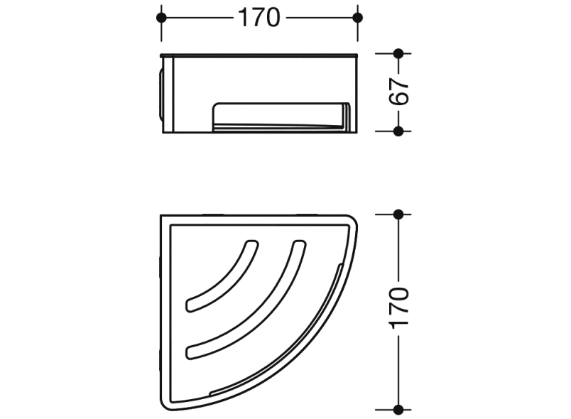 900.03.00260 корзина для душа HEWI System 900 - Вид №11