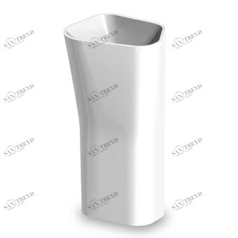 7L011BICR Накладная раковина на столешницу  прямоугольная Kos by Zucchetti Lab