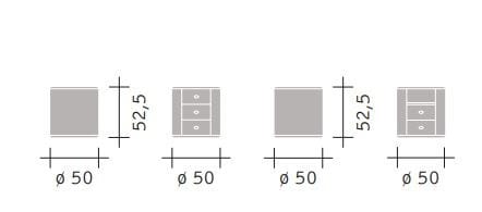 Круглая тумбочка Flou Condotti ARCH-00060689 - Вид №2