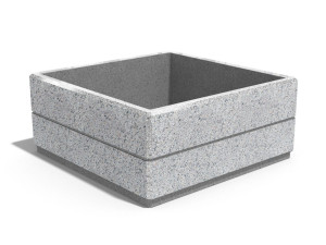 Бетонная квадратная плантатор