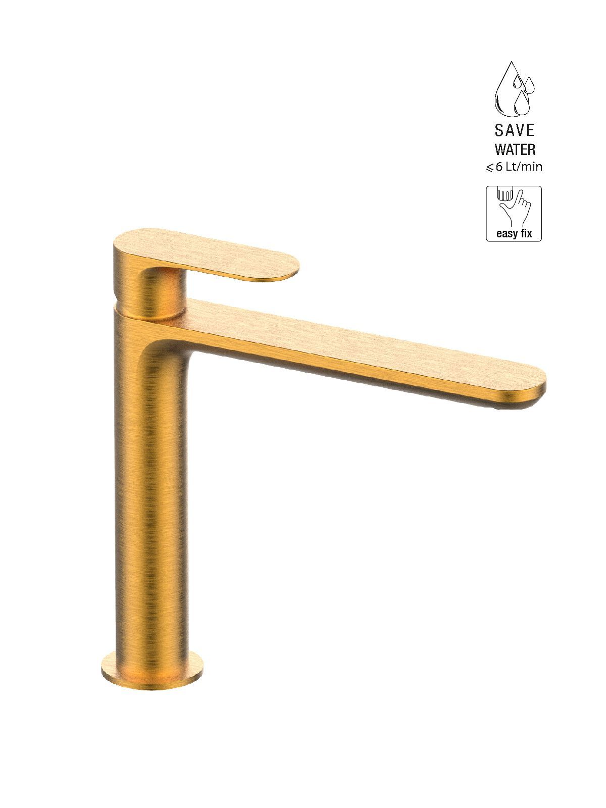 Смеситель для раковины с одним отверстием без слива Rubinetterie Frattini Lea ARCH-00148835 - Вид №12