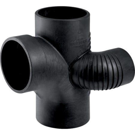 310.872.14.1 Крестовина Geberit Silent-db20, левая со смещенным впуском и дополнительным отводом 88,5° Geberit 