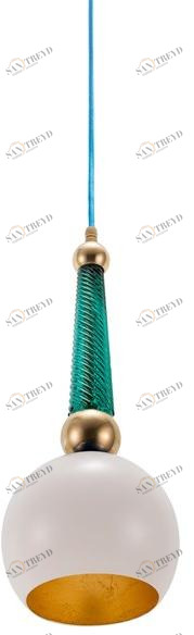 Il Bronzetto Подвесной светильник из латуни Blossom Ant_01