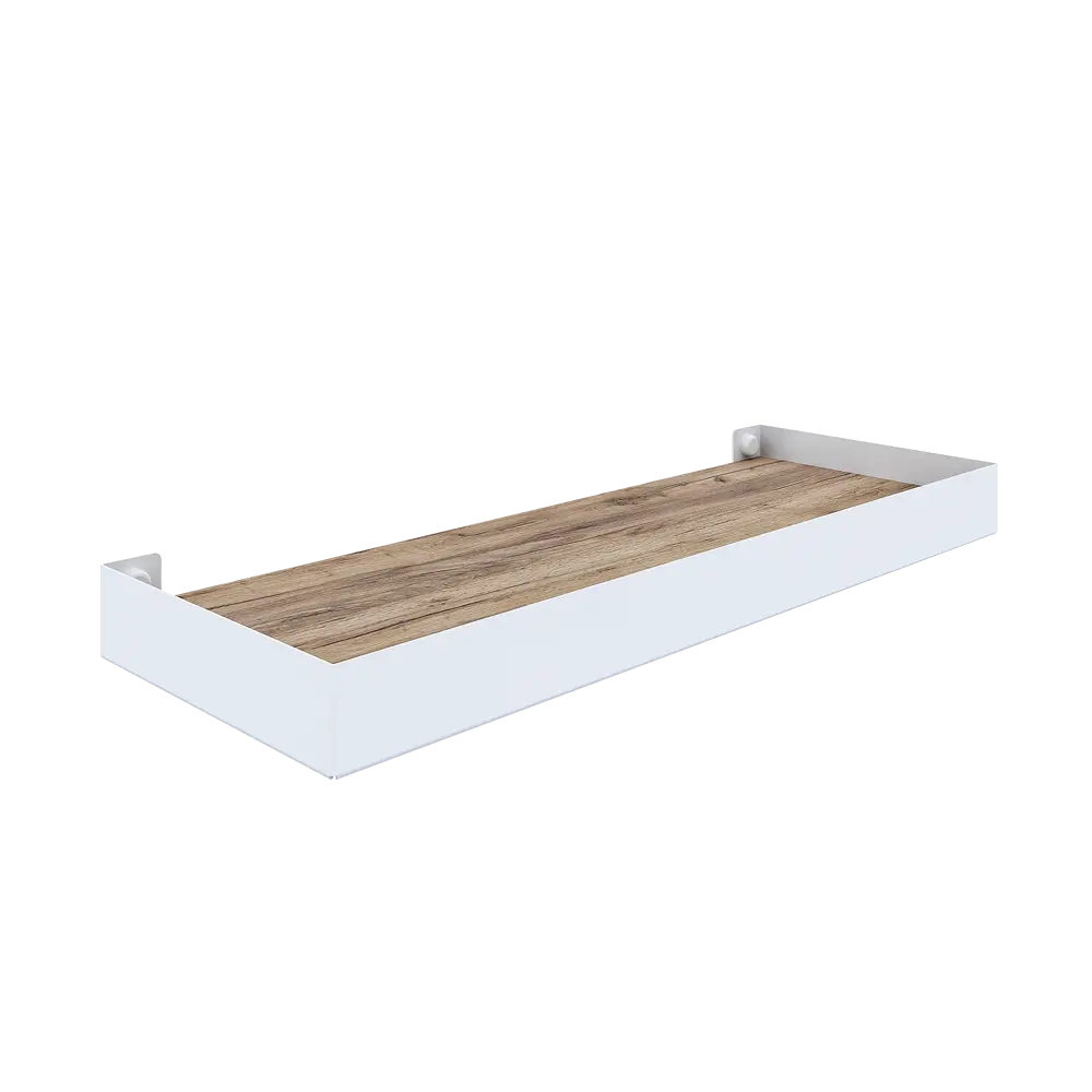 Комплект настенных полок 32x11x3.5/40x15x3.5 см со скрытым креплением металл цвет белый 2 шт. 89390785 STLM-2057878 Santreyd  - Вид №1
