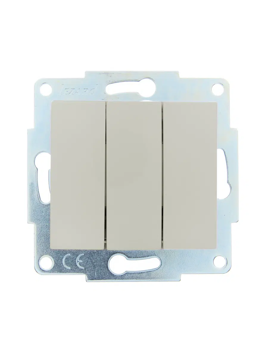 ASTI Выключатель тройной крем механизм LEZARD 7081-0388-109 - Вид №1