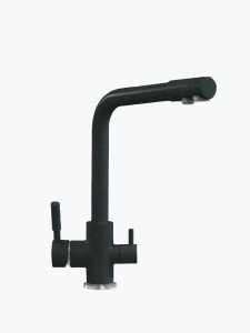 627574 Смеситель кухонный "Высокий Дуо" в тон мойки Polygran