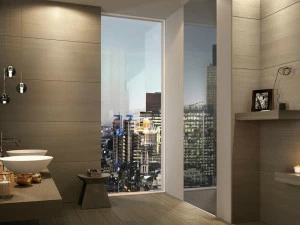 GAROFOLI Распашная дверь из отражающего стекла заподлицо со стеной Design