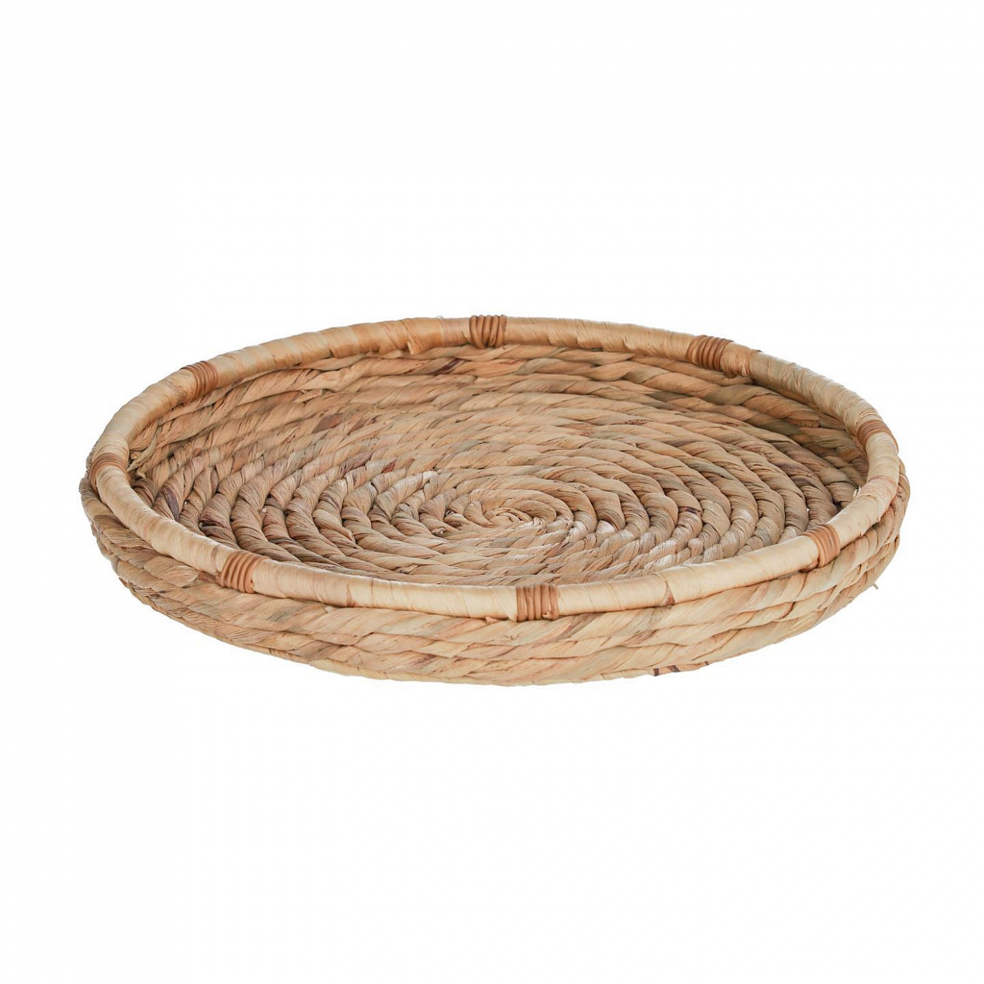 100218 Большой поднос из плетеного водяного гиацинта La Forma Colomba  - Вид №1