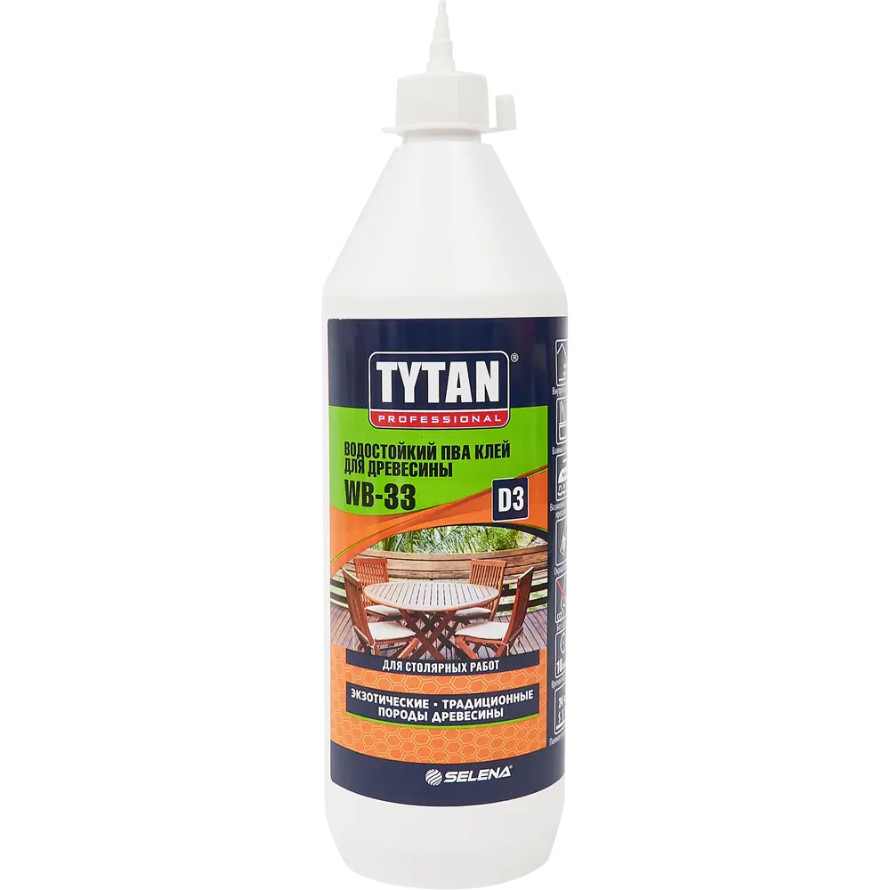Влагостойкий клей Tytan Professional D3 для дерева 750 мл 85544550 STLM-0063757