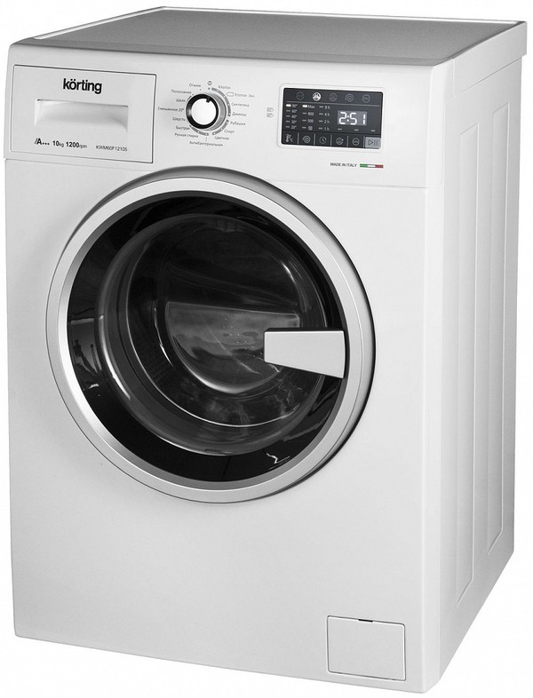 KWM 60F12105 Полноразмерные стиральные машины / 850х595х600, фронтальная загрузка, 10 кг, 1200 об/мин, сенсорное управление, led индикация настроек и этапов выполнения программы, цифровой дисплей с индикацией продолжительности программы, отложенный старт Santreyd  - Вид №1