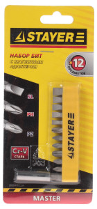 Набор бит STAYER 2609-H12_z01 1065164