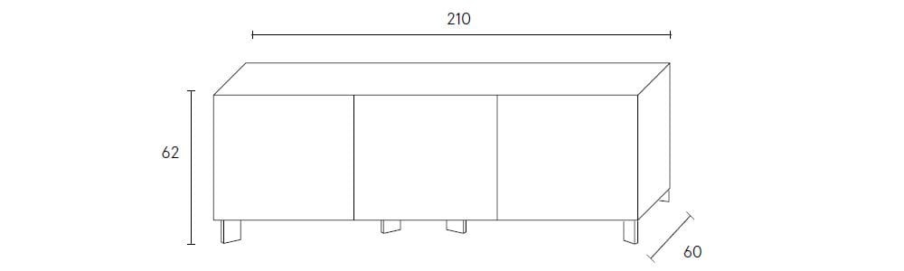 Шкаф из МДФ с распашными дверями ALBEDO Nazca B ARCH-00044614 - Вид №5