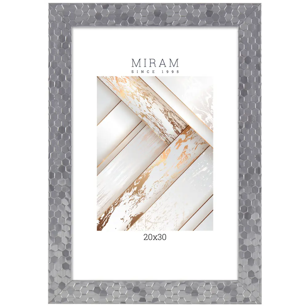Рамка Мирам 20x30 см серебристая для фото и картин 89422782 STLM-1566880