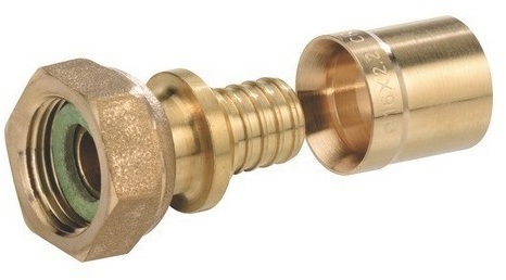 90159870 Штуцер с накидной гайкой PEXY Max латунь 25x3.4 - 3/4" STLM-0120338 COMAP