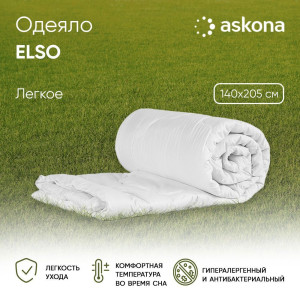 91142286 Одеяло Elso 140x205 см, синтетический наполнитель STLM-0498120 ASKONA