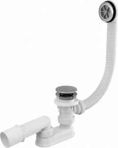 Сифон для ванны CLICK/CLACK, хром