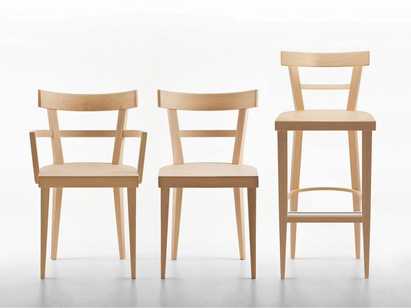 Высокий стул из бука Billiani кафе ARCH-00112812 - Вид №1