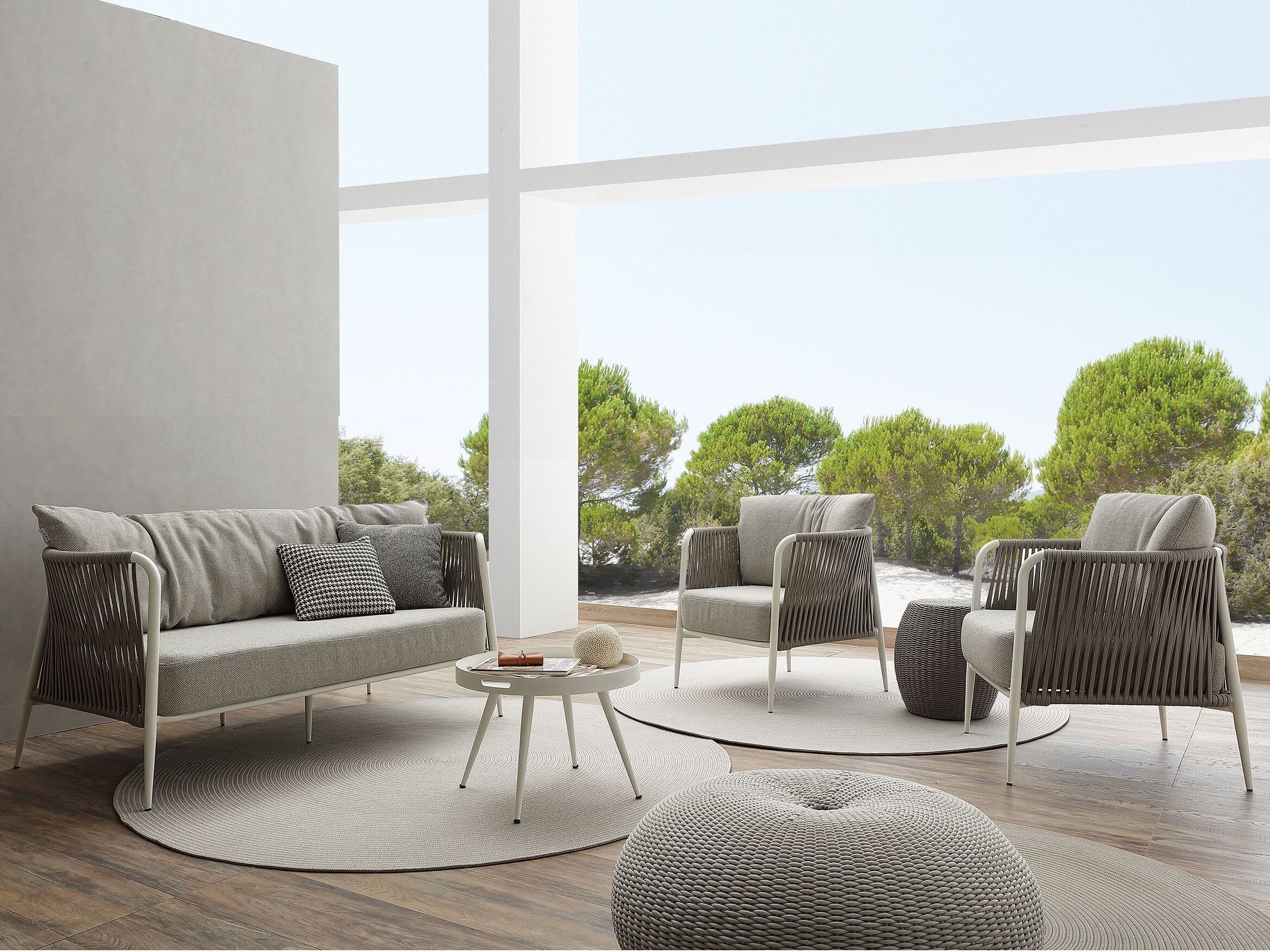 Кресло для сада из технической ткани с подлокотниками Nodo Italia Eva ARCH-00061087 - Вид №2