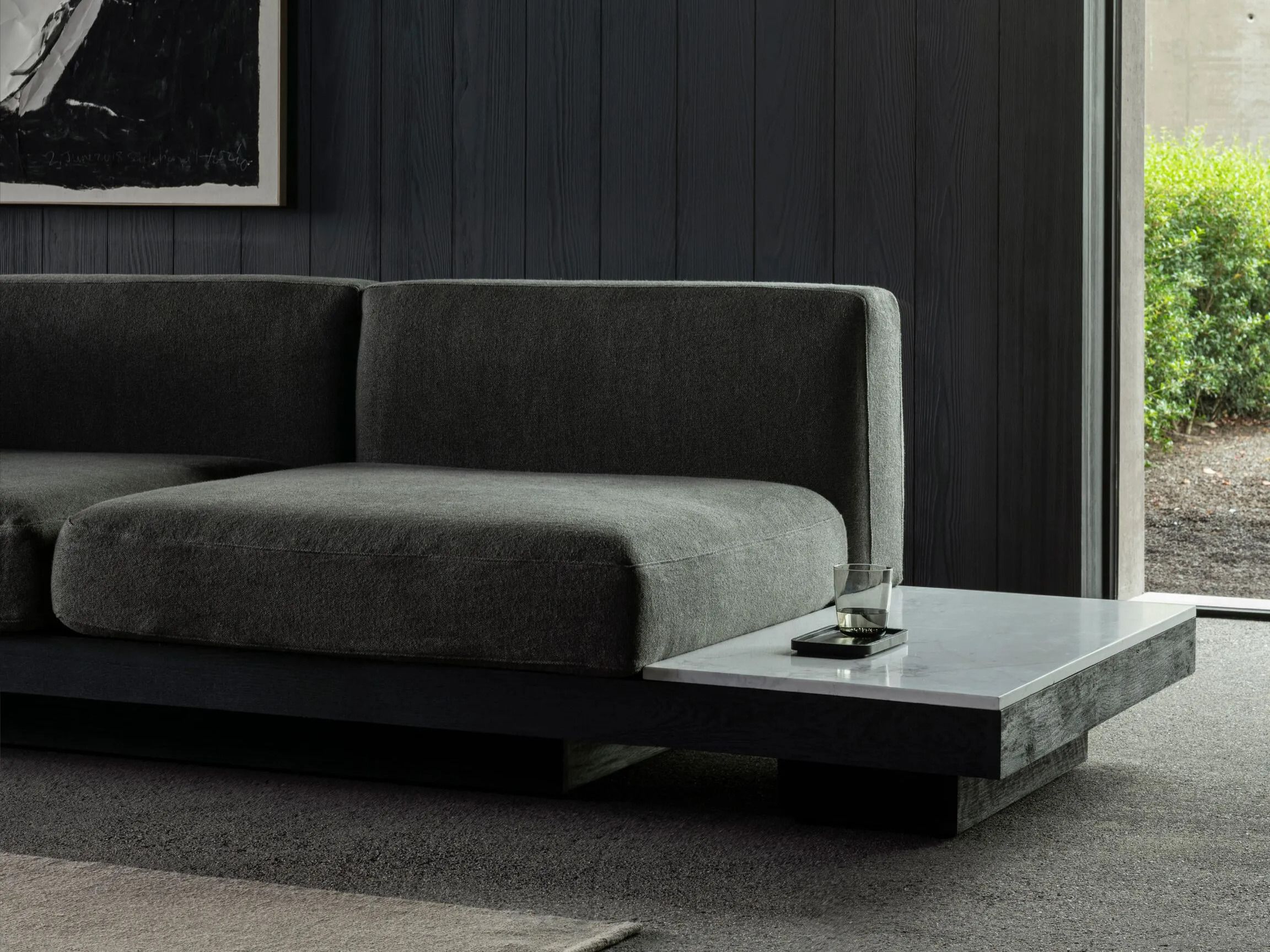 Низкий прямоугольный журнальный столик из дуба и мрамора Serax Rudolph ARCH-00024521 - Вид №5