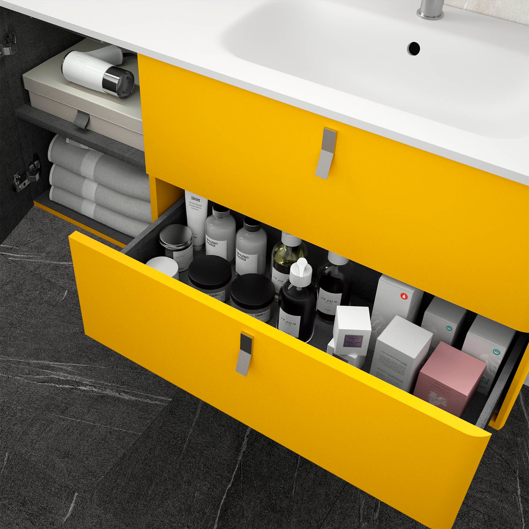 24657 SALGAR Мебель для умывальника UNIIQ 900 левая SOL Sol  - Вид №4