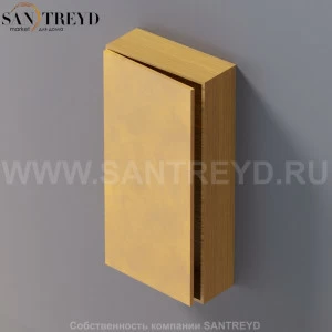 LIFT Модульный шкаф 80 см с левой дверью на доводчиках. Модули могут располагаться горизонтально и вертикально. Отделка: тик и натуральная кожа. AMOB052NAPTSX