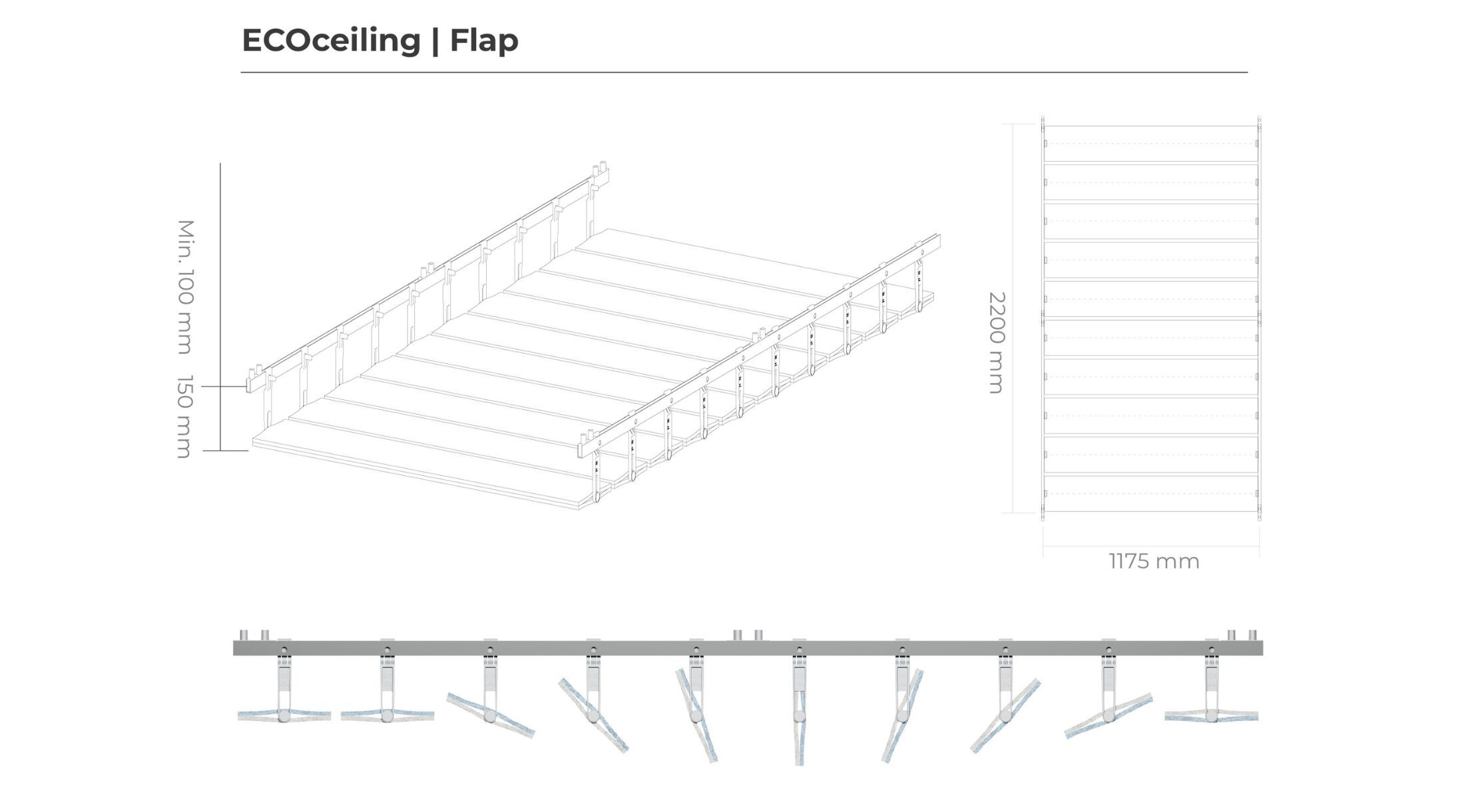 Акустическая панель из полиэфирного волокна ECOcero ECOceiling ARCH-00028335 - Вид №3