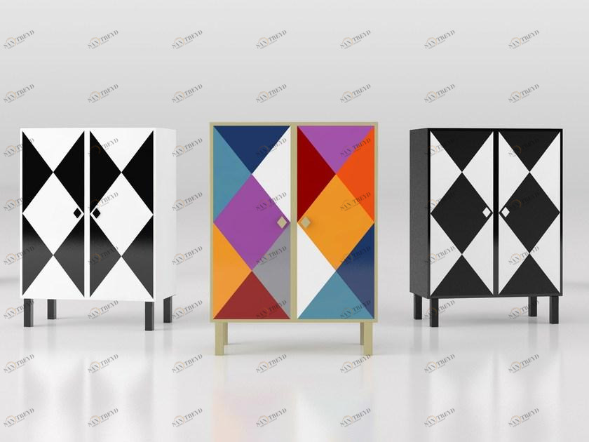 altreforme Буфет алюминиевый с распашными дверцами Arlecchino sun-id-1423004