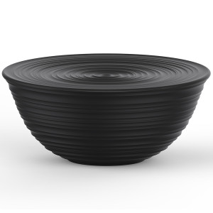 175056209 Миска с крышкой tierra, D30 см, черная Guzzini