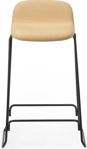 602590 Barstool 65 Вт. назад Полная обивка cm Черная сталь / Synergy Normann Copenhagen Just - Вид №1