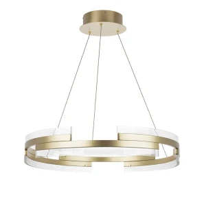 91756272 Люстра подвесная светодиодная Lightstar Rotonda Rotonda 10 м² теплый белый (желтый) свет цвет золото STLM-0905378