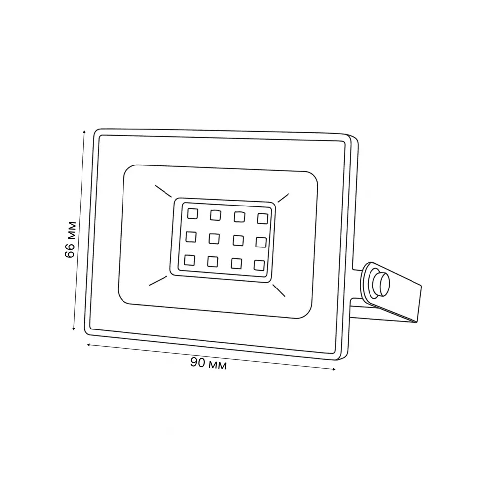 Прожектор светодиодный уличный Volpe 20 Вт IP65 теплый белый свет 89444674 STLM-2000146  - Вид №7