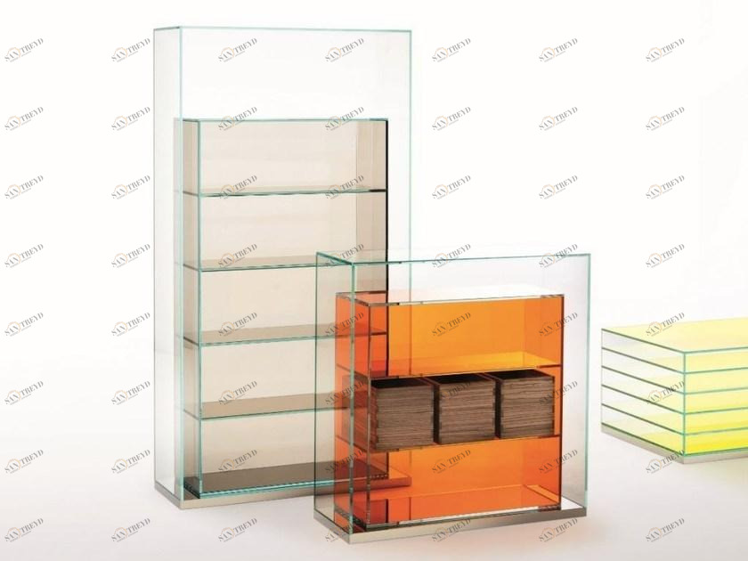 Glas Italia Отдельностоящий книжный шкаф из стекла Boxinbox sun-id-1372194