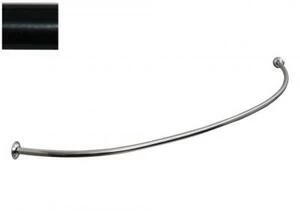 Карниз для ванны Aquanet Augusta полукруглый 170x90 черный