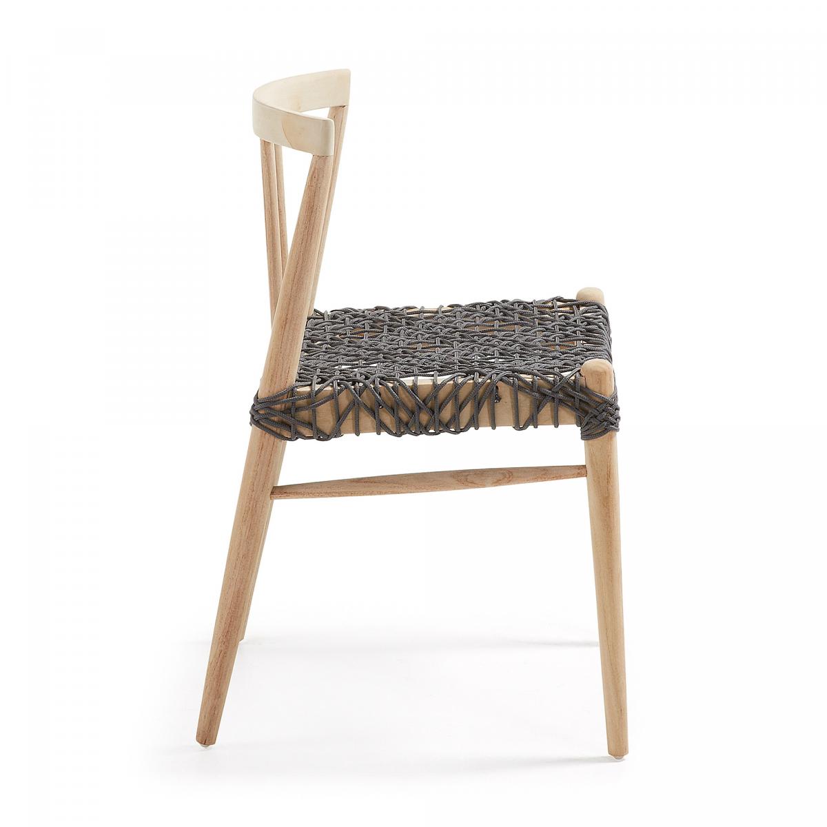 052724 Стул Dream из тикового дерева темно-серый La Forma Dreaming - Вид №1