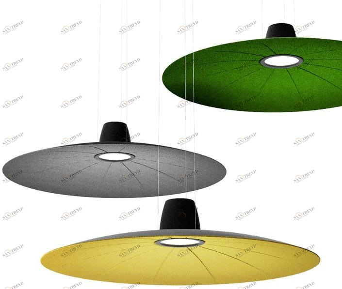 Martinelli Luce Подвесной светильник из акустической ткани с диммером  21001/dim 