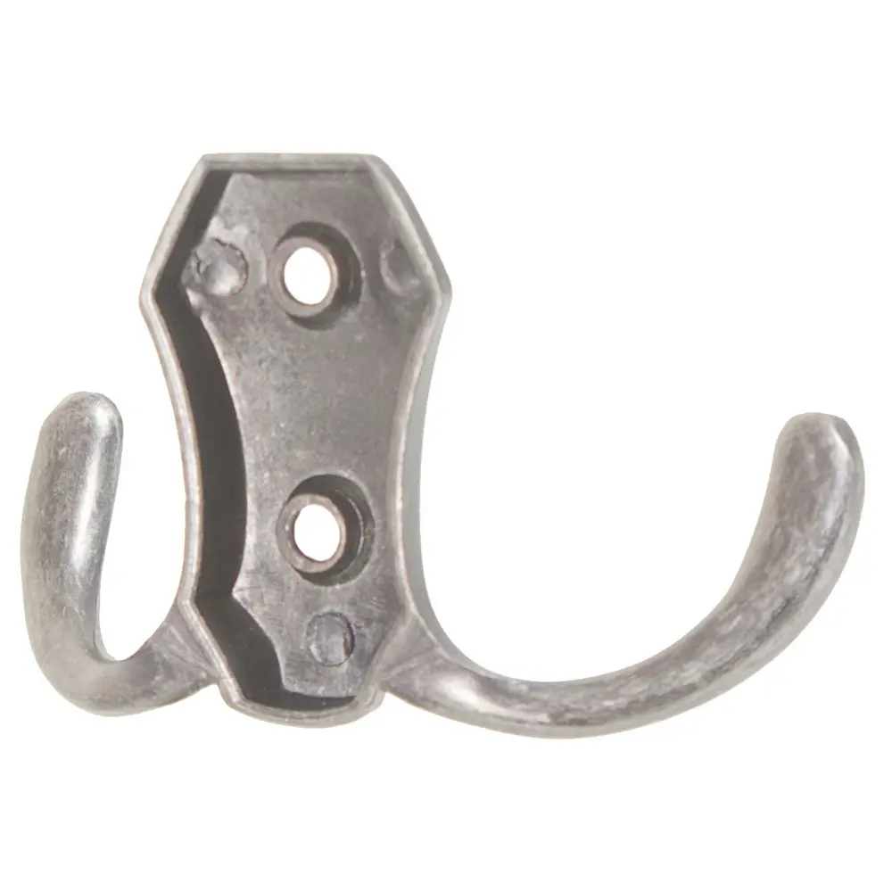 Крючок двухрожковый Jet 585 цвет античное серебро STLM-2072111 - Вид №1