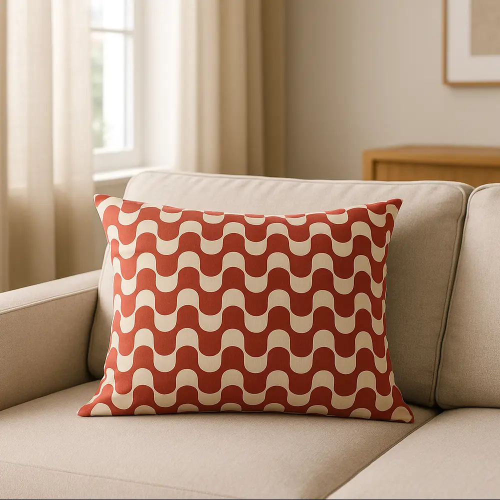 Подушка Сальта 30x50 см цвет красно-белый СТОЛИЦА ТЕКСТИЛЯ STLM-2165189 - Вид №3