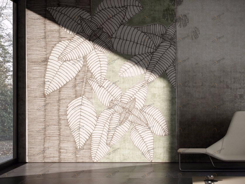 GLAMORA Моющиеся виниловые обои с цветочными мотивами Tribal sun-id-1369233