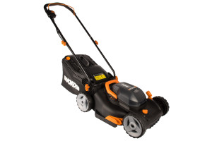 16451705 Аккумуляторная газонокосилка 2х20В, 2 АКБ 4 А*ч, двойное ЗУ WG743E WORX