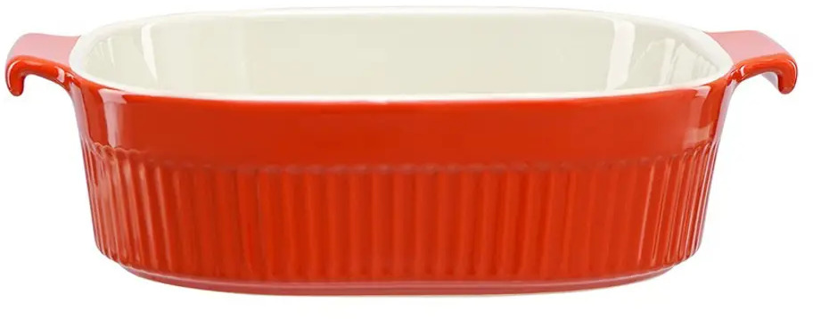 91618852 Форма для запекания Liberty Jones Soft Ripples 26.20x6.70x22.60 см керамика цвет красный STLM-0866613