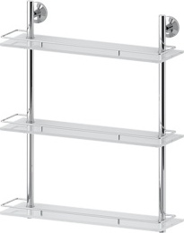 069 Полка с ограничителем 50 см тройная (стекло) ELL FBS Ellea