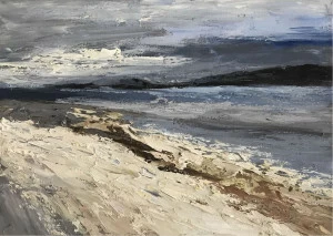 Картина на холсте 100х150 см "Буря" EVENHOME КАРТИНЫ МАСЛОМ 129970 Голубой;синий;разноцветный