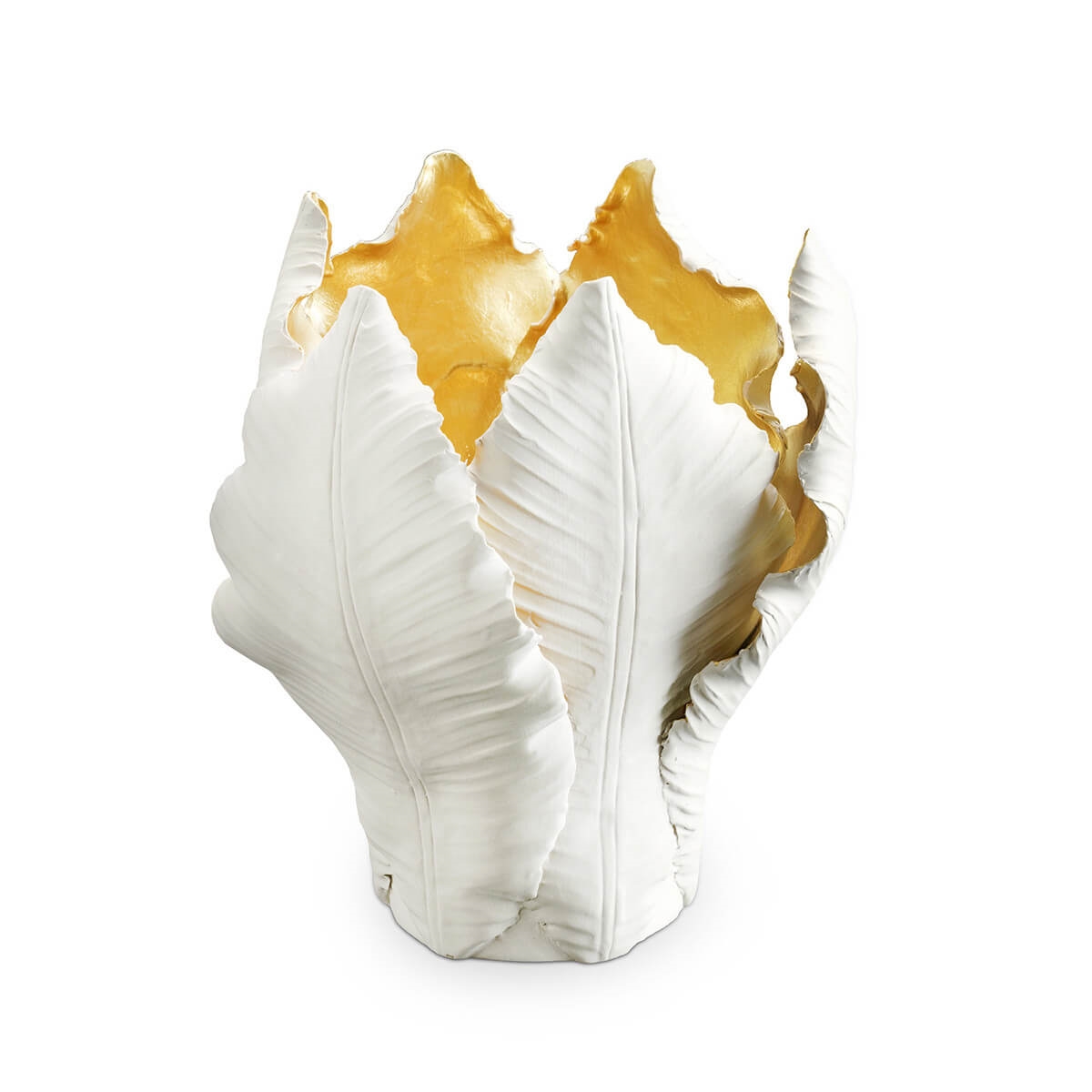 300050,18 ABHIKA ПОДСВЕЧНИК ТЮЛЬПАН WHITE/GOLD 300050.18