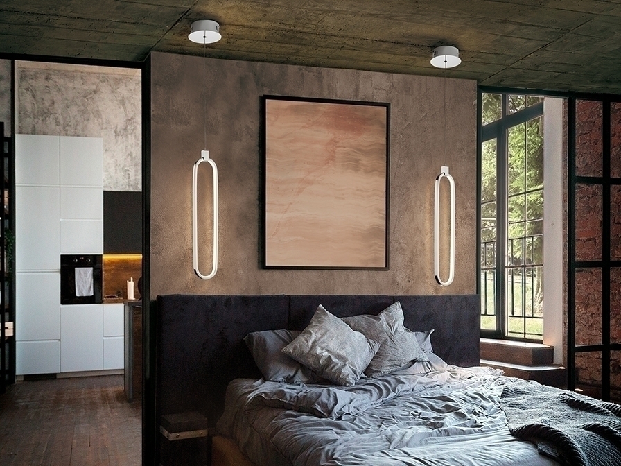 085614 Подвесной светильник 1L хром Schuller Colette