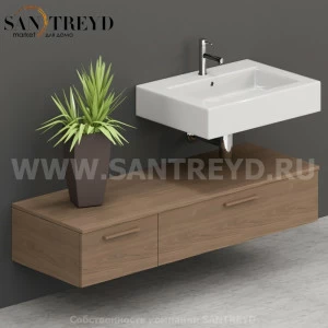 T14552CF Столешницы для использования в сочетании с тумбами и открытыми тумбами 145 см цвет Дуб кофейный ARREDO WOOD Италия