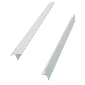 Нащельник узкий алюминиевый 23x19x495 мм белый (2 штуки)